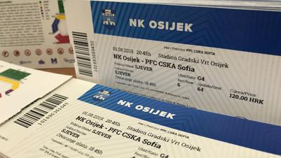 Осиек отпусна 700 билета за фенове на ЦСКА