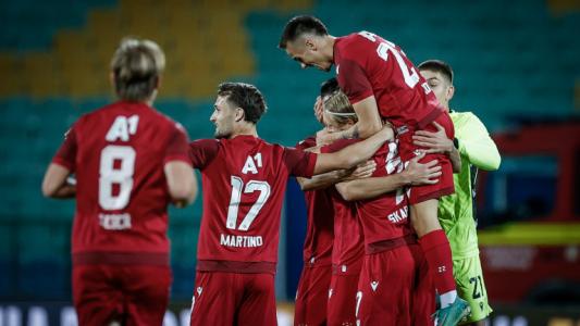 Добруджа - ЦСКА 0:1 (Развой на срещата по минути) 