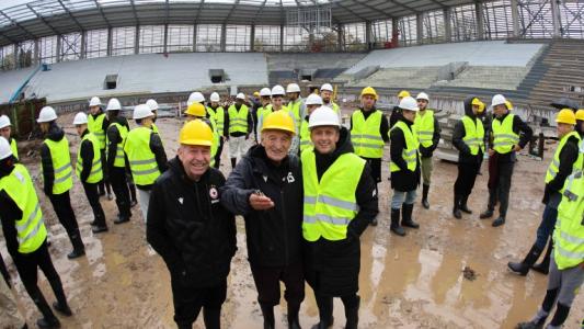 Димитър Пенев, Христо Янев и компания посетиха строежа на 