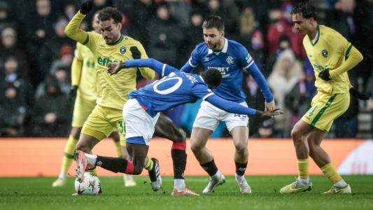 Рейнджърс - Лудогорец 1:0, аванс за домакините на почивката