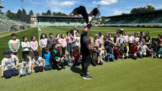 Второкласници посетиха Лудогорец преди мача срещу ЦСКА