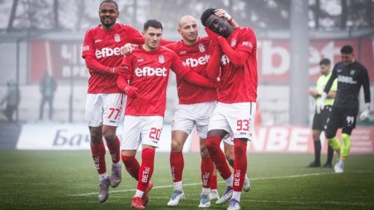 ЦСКА 1948 - Добруджа: 0:0 (Развой на срещата по минути)