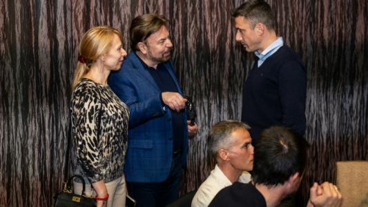 Отборът на Левски и генералните спонсори на тима на специална вечеря