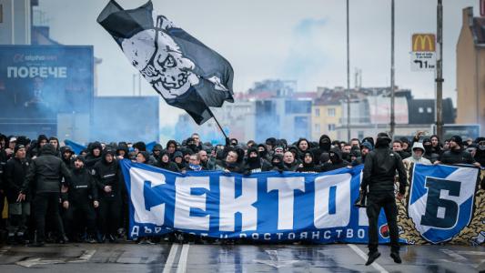 Феновете на Левски организираха минишествие преди мача за Суперкупата