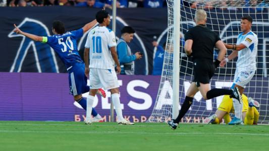 Левски - Университатя Крайова: 1:0 (Развой на срещата по минути)