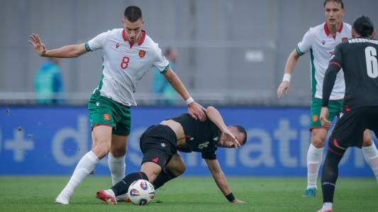 България срещу Грузия 1:0, Русев с феноменален гол