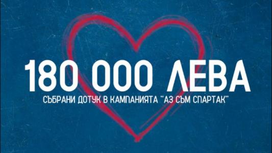 Фенове от цялата страна събраха 180 000 лева в подкрепа на Спартак Варна