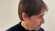 Антонио Конте пие вино Левски за здравето на Валери Божинов