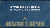 Кампанията Левски е вечен събра почти 5 млн. лева
