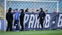 Левски - Черно море 0:0, част от сините фенове забавиха началото на мача